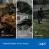 TP-Link Tapo āra dubultā lēcu pagriežama/noliekama drošības kamera, IP drošības kamera, Āra, Vadu un bezvadu, Griestu/Sienas/Staba stiprinājuma, Balta, Sfēriska