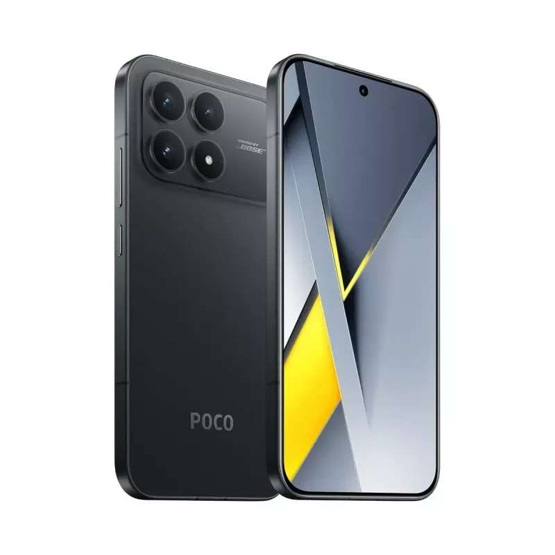 Viedtālrunis POCO F8 Pro — 6.59 collas (16.7 cm) 2510×1156, Qualcomm Snapdragon 8 Elite 3.53 GHz, 12 GB RAM, 512 GB, 50 MP trīskārša kamera, 6210 mAh, Dual SIM, IP68, Melna
