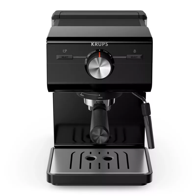 Espresso aparāts KRUPS XP3818 1,5L / 2 L ūdens tvertne, katla sildīšana, tvaika caurule, galda pusautomātiskais modelis