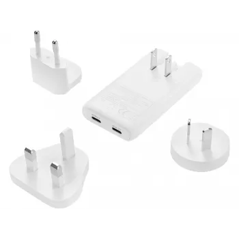 Sandberg 4in1 TravelCharger 65W balts, iekštelpām, maiņstrāva, 20 V, balts