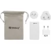 Sandberg 4in1 TravelCharger 65W balts, iekštelpām, maiņstrāva, 20 V, balts