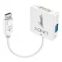 Lindy DisplayPort 1.2 uz HDMI 1.4, DVI un VGA aktīvais pārveidotājs