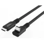 USB C uz USB C kabelis MicroConnect MC-USB3.2CC025-FA, USB 3.2 Gen 2x2, 0,25 m, melns