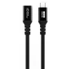 USB-C — USB-C kabelis MicroConnect MC-USB3.2CC1-FA — USB 3.2 Gen 2x2, 1 m, melns
