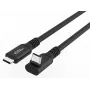 USB C uz USB C kabelis MicroConnect MC-USB3.2CC2-FA, USB 3.2 Gen 2x2, 20 Gbit/s, 2 m, melns