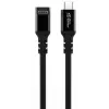 USB C uz USB C kabelis MicroConnect MC-USB3.2CC4-FA, USB 3.2 Gen 2x2, 20 Gbit/s, 4 m, melns