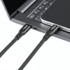 USB4 Gen 3x2 USB-C–USB-C kabelis MicroConnect MC-LS-USB4CC0.15, 0,15 m, melns