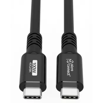Microconnect USB4CC015 USB kabelis USB4 Gen 3x2 0.15 m USB C Melns