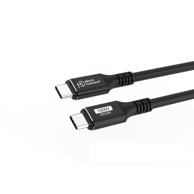 Microconnect USB4CC015 USB kabelis USB4 Gen 3x2 0.15 m USB C Melns