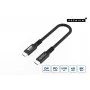 Microconnect USB4CC015-240W USB kabelis USB4 Gen 3x2 0,15 m USB C melns