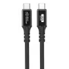 USB-C uz USB-C kabelis MicroConnect USB3.2CC015 — USB 3.2 Gen 2x2, 0,15 m, melns