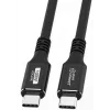 USB-C uz USB-C kabelis MicroConnect USB3.2CC015 — USB 3.2 Gen 2x2, 0,15 m, melns