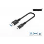 Microconnect USB3.2AC015 USB kabelis USB 3.2 Gen 2 (3.1 Gen 2) 0,15 m USB C USB A Melns