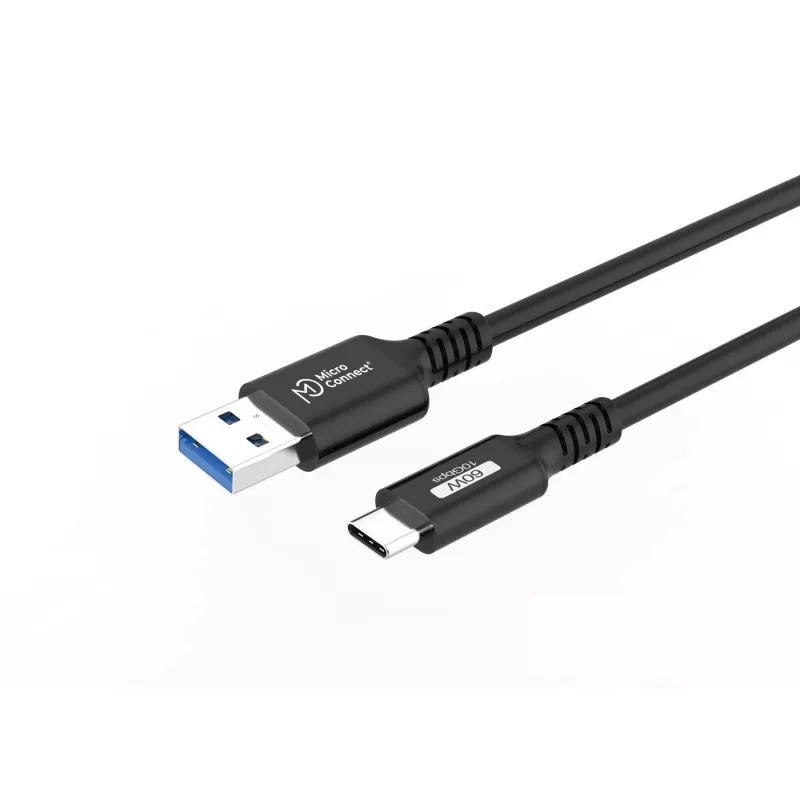 Microconnect USB3.2AC015 USB kabelis USB 3.2 Gen 2 (3.1 Gen 2) 0,15 m USB C USB A Melns
