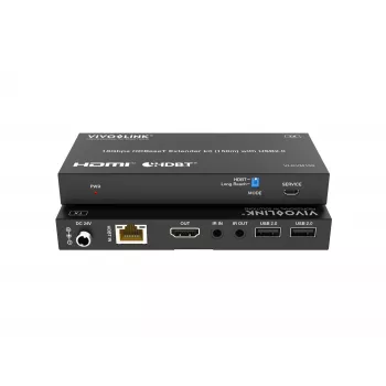KVM komplekts VivoLink VLKVM150 HDBaseT KVM paplašinātājs 18 Gb/s, diapazons līdz 150 m