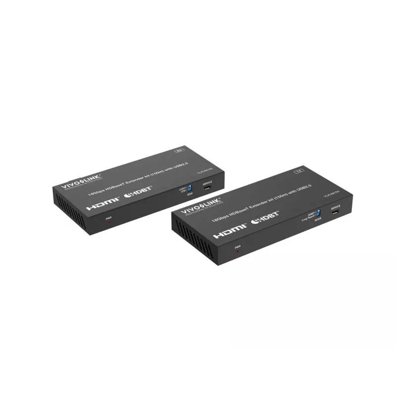 KVM komplekts VivoLink VLKVM150 HDBaseT KVM paplašinātājs 18 Gb/s, diapazons līdz 150 m