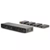 Lindy 70m Cat.6 4x4 HDMI 4K60 Matrix Extender, 3840 x 2160 pikseļi, AV raidītājs un uztvērējs, 70 m, vadu savienojums, melns, HDCP