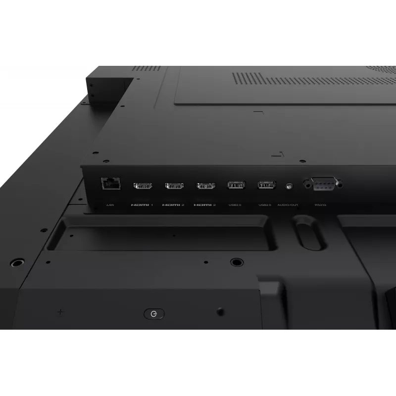 Digitālā reklāmas planšete IIYAMA LH8664UHS-B3AG — 85,6 collas (2,17 m) 3840x2160 4K IPS, 450 cd/m², Wi‑Fi, Android, 24/7, melna