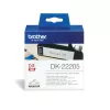 Nepārtrauktā etiķete Brother DK22205 Melna uz balta 6.2cm x 30.48m