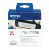 Nepārtrauktā etiķete Brother DK22205 Melna uz balta 6.2cm x 30.48m