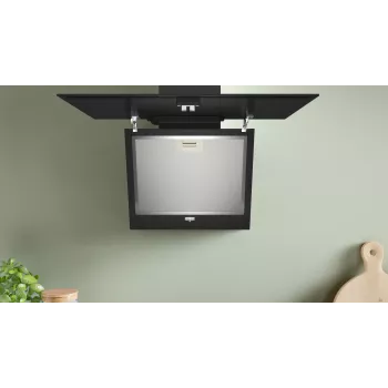 Bosch Serie 2 DWK65DK60 tvaika nosūcējs, piestiprināms pie sienas, melns, 430 m³/h