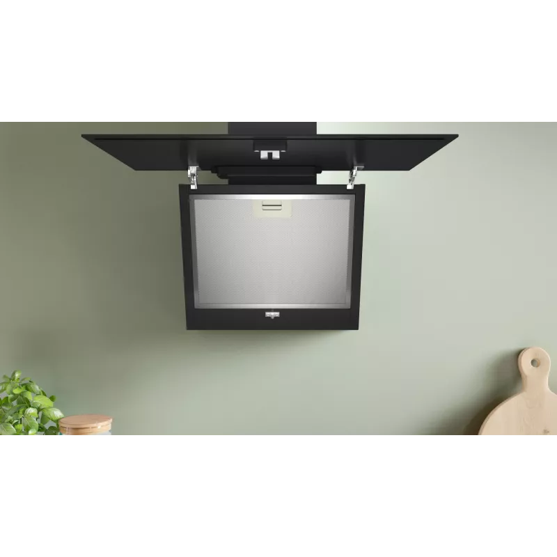 Bosch Serie 2 DWK65DK60 tvaika nosūcējs, piestiprināms pie sienas, melns, 430 m³/h