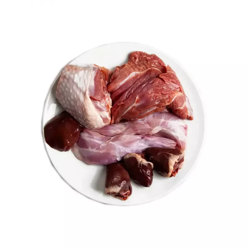 Mitrā kaķu barība 3coty Tītars ar trušu gaļu, 80 g bundžiņa — pilnvērtīga barība pieaugušiem kaķiem, olbaltumvielas 20%, tauki 9%
