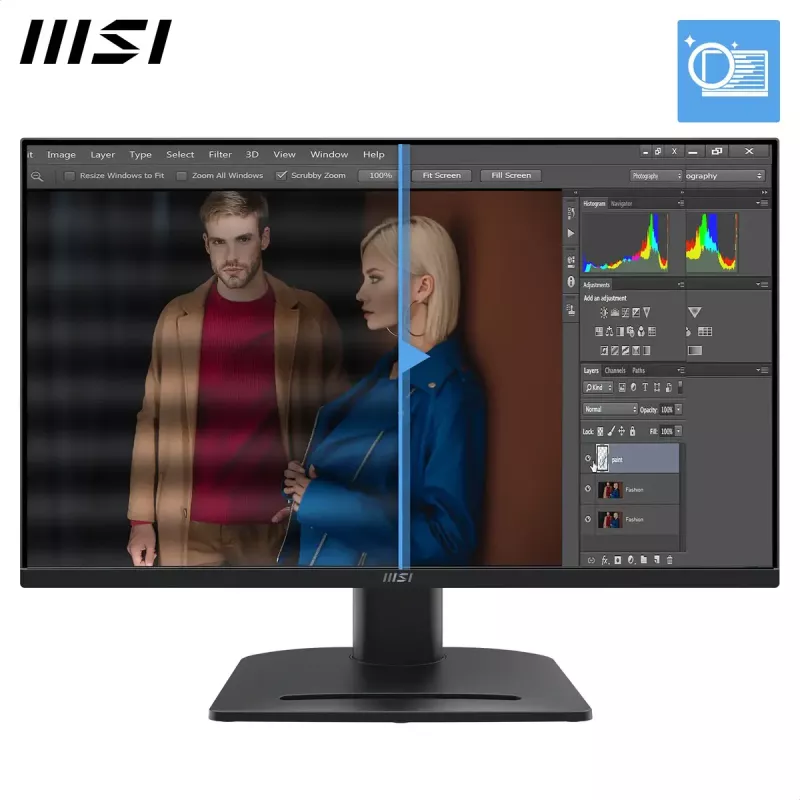 Monitor MSI Pro MP275QPG 27 inch IPS LCD QHD 2560x1440