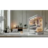 PC case MODECOM VOLCANO STELLAR PLUS ARGB MIDI 8F balta — mid-tower, ATX, rūdīts stikls, ARGB apgaismojums, 8 ventilatori, GPU līdz 42 cm