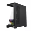 PC vidējā torņa korpuss MODECOM VOLCANO STELLAR PLUS ARGB MIDI, 5 priekšējie ventilatori, rūdīts stikls, USB-C