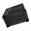 PC vidējā torņa korpuss MODECOM VOLCANO STELLAR PLUS ARGB MIDI, 5 priekšējie ventilatori, rūdīts stikls, USB-C