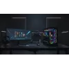PC vidējā torņa korpuss MODECOM VOLCANO STELLAR PLUS ARGB MIDI, 5 priekšējie ventilatori, rūdīts stikls, USB-C