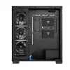PC vidējā torņa korpuss MODECOM VOLCANO STELLAR PLUS ARGB MIDI, 5 priekšējie ventilatori, rūdīts stikls, USB-C