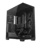 PC vidējā torņa korpuss MODECOM VOLCANO STELLAR PLUS ARGB MIDI, 5 priekšējie ventilatori, rūdīts stikls, USB-C