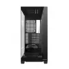PC korpuss MODECOM VOLCANO STELLAR PLUS MIDI MELNS — mid-tower ATX, rūdīts stikls, USB-C, atbalsta līdz 420 mm GPU