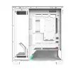 PC korpuss MODECOM VOLCANO STELLAR PLUS MIDI BALTS — Midi Tower, microATX, rūdīts stikls, USB-C, atbalsta GPU 420 mm