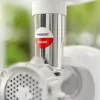 Gaļas maļamā mašīna SMAPP modelis 490.81 BALTA - 2200 W, 1 ātrums, 2.7 kg/min, 3 sietiņi, balta, smalcināšanas uzgalis