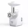 Gaļas maļamā mašīna SMAPP modelis 490.81 BALTA - 2200 W, 1 ātrums, 2.7 kg/min, 3 sietiņi, balta, smalcināšanas uzgalis