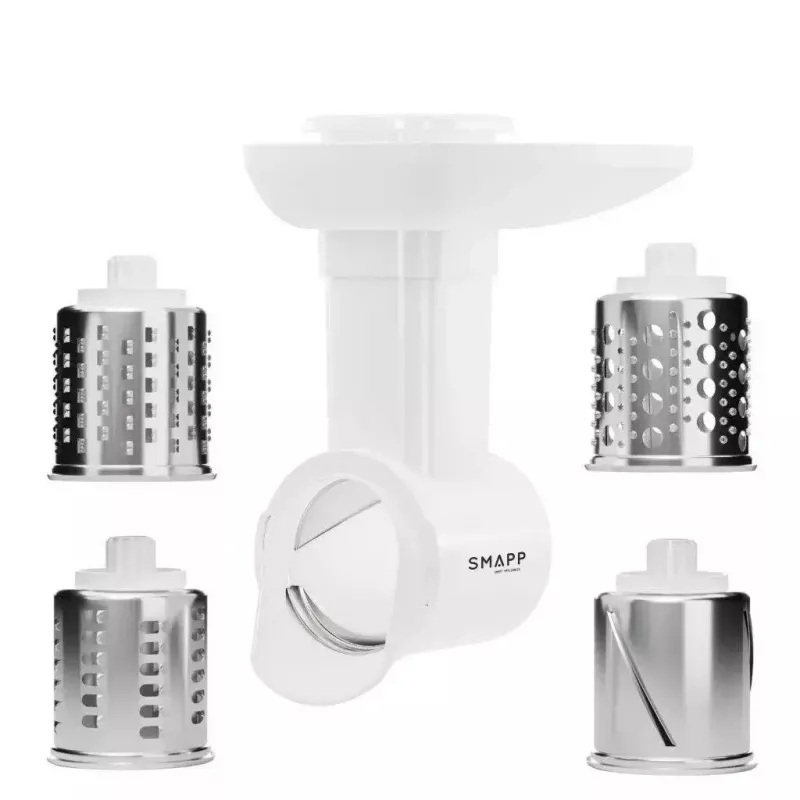Gaļas maļamā mašīna SMAPP modelis 490.81 BALTA - 2200 W, 1 ātrums, 2.7 kg/min, 3 sietiņi, balta, smalcināšanas uzgalis