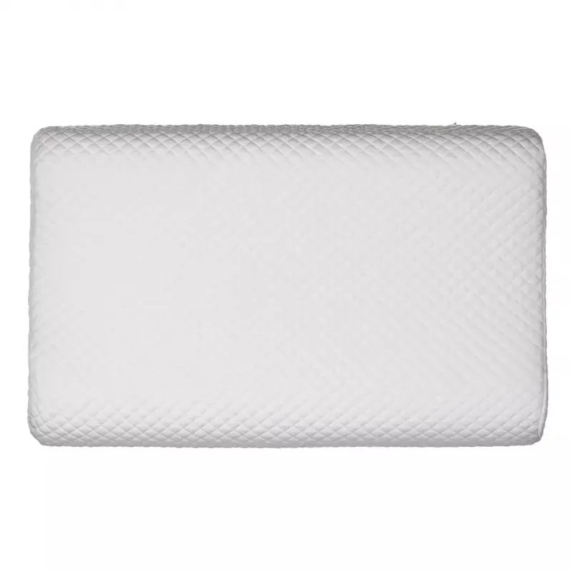 Ortopēdiskais kakla spilvens ActionMed CERVICAL MED PILLOW PO100AM — putu pildījums, 550×360×120 mm, mazgājams pārvalks, balts
