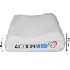 Ortopēdiskais kakla spilvens ActionMed CERVICAL MED PILLOW PO100AM — putu pildījums, 550×360×120 mm, mazgājams pārvalks, balts