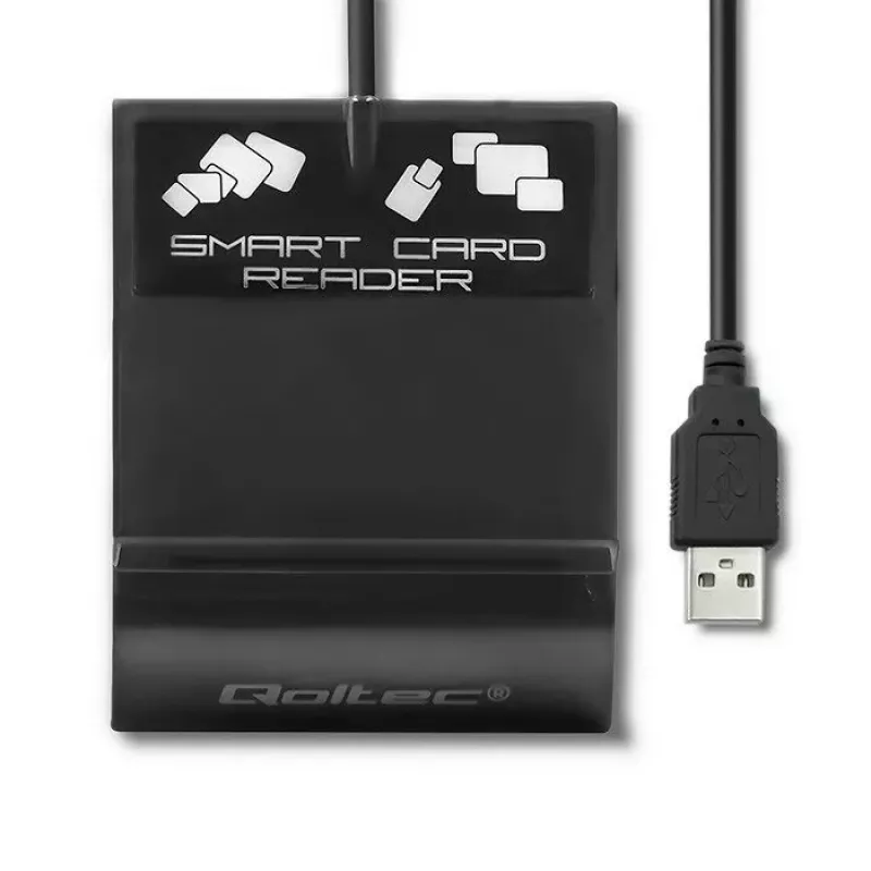 Karšu lasītājs QOLTEC Smart ID Card Reader Intelligenst Model 50636 USB Type C