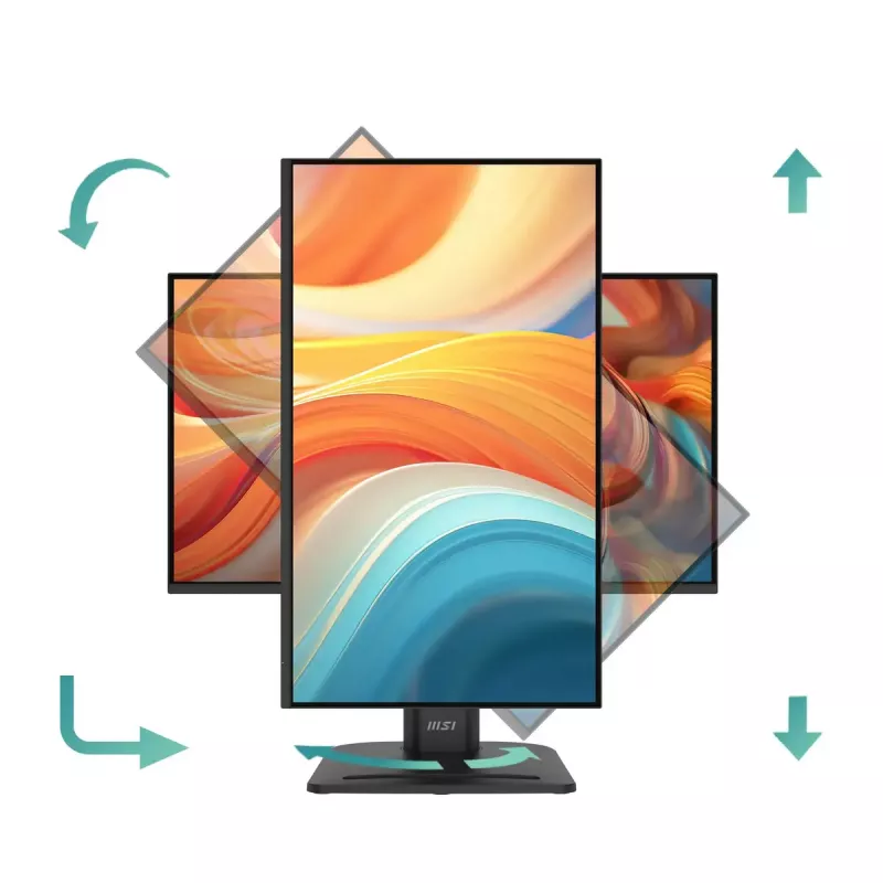 Monitors MSI Pro MP245PHG E14 23.8 collas (60.5 cm) Full HD 1920x1080 IPS LCD, 4 ms, 300 cd/m², VESA, USB centrmezgls, skaļruņi
