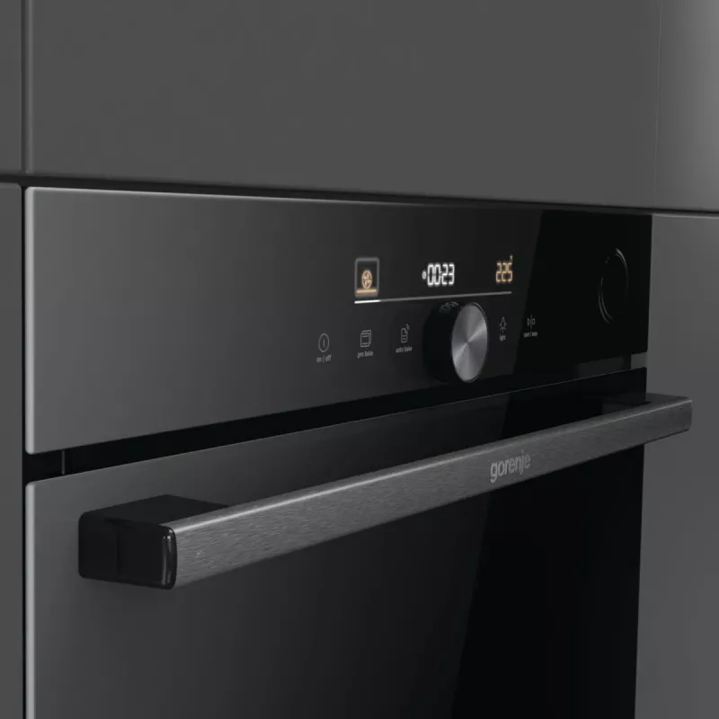 Gorenje G600 Elektrisk ugn BPSA6747DGWI RAL9005, liela, elektriska, 77 L, 3500 W, 77 L, 2300 W