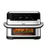 Tefal Dual Easy Fry Flex EY922D karstā gaisa friteris, 9 L, melns/nerūsējošais tērauds