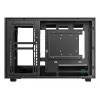 PC korpuss DeepCool CH260 Micro Tower Melns — Micro-ATX/Mini-ITX, rūdītais stikls, USB-C, maks. GPU 413 mm