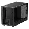 PC korpuss DeepCool CH260 Micro Tower Melns — Micro-ATX/Mini-ITX, rūdītais stikls, USB-C, maks. GPU 413 mm