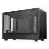 PC korpuss DeepCool CH260 Micro Tower Melns — Micro-ATX/Mini-ITX, rūdītais stikls, USB-C, maks. GPU 413 mm