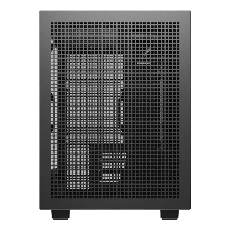 PC korpuss DeepCool CH260 Micro Tower Melns — Micro-ATX/Mini-ITX, rūdītais stikls, USB-C, maks. GPU 413 mm