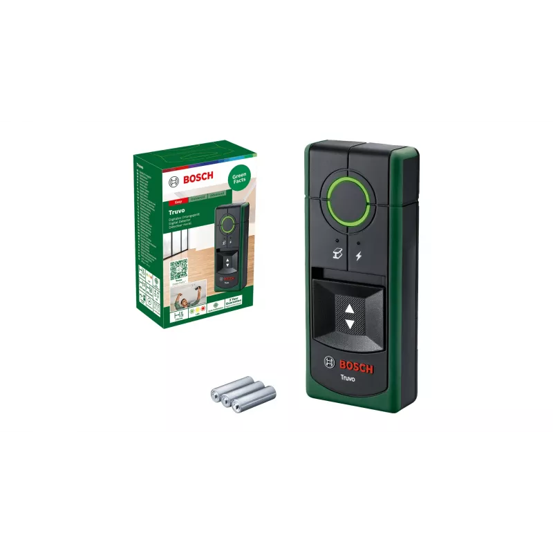 Tapējumu meklētājs Bosch Truvo 0603681205 — noteikšanas dziļums 50 mm, LED indikators
